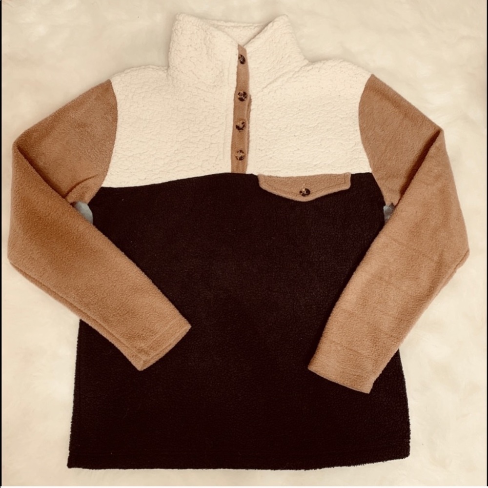 Donni Tri Color Pullover with pocket XS